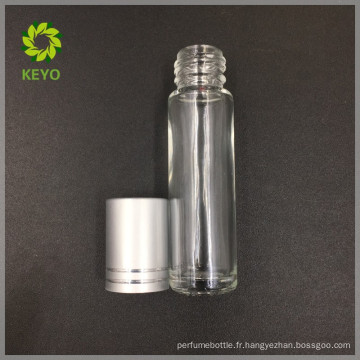 Soins cosmétiques pour le rouleau de parfum 5ml verre sur la bouteille roulent des récipients minces pour le rouleau de parfum sur